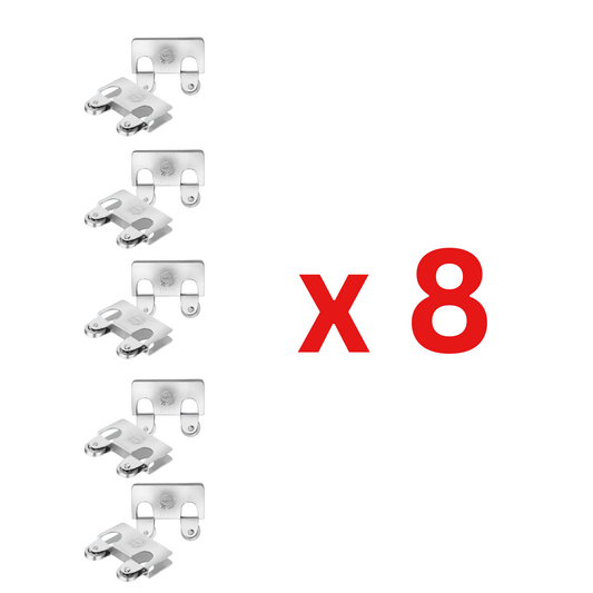 Glass Runner - Regular | CP | Pack of 40 - Glass Sliding Runners - IMPEXMART