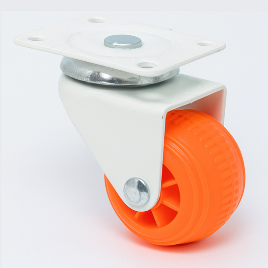 IMPEX Heavy Duty Jumbo Caster Wheel with 360° Swivel Plate | 300kg Load Capacity Swivel Furniture Caster (Pack of4) - IMPEXMART