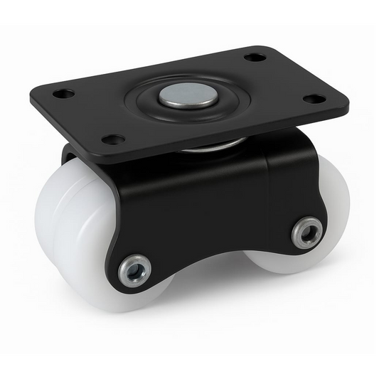 IMPEX Royal 4 Wheel Caster | Revolving Type | Heavy Duty | 360° Swivel Plate Swivel Furniture Caster (Pack of4) - IMPEXMART