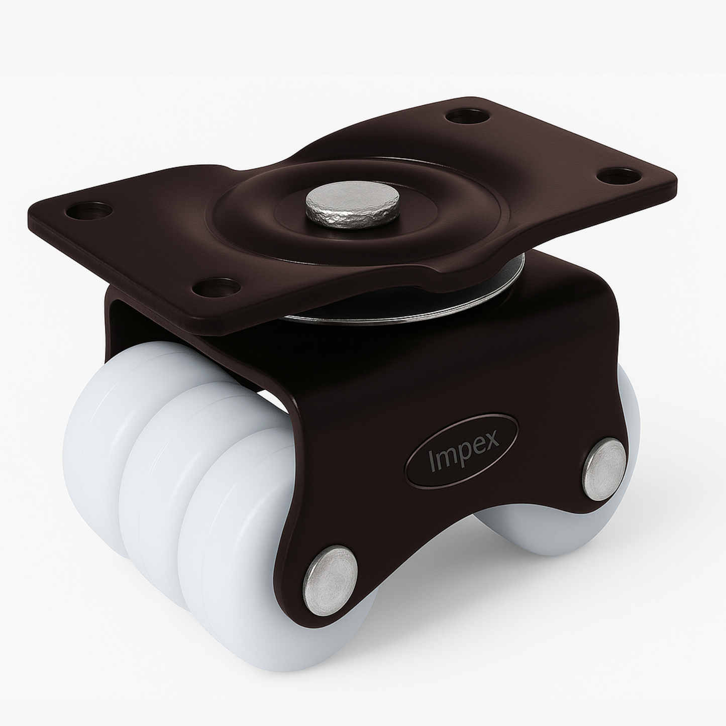 IMPEX Royal Six Wheel Caster – Heavy Duty Wheel | 500kg Load | Revolving Mount | Metal Frame - IMPEXMART