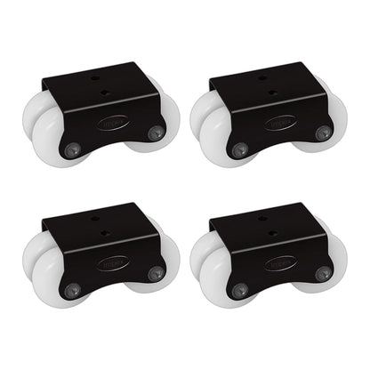 IMPEX Heavy Duty Four Wheel Casters – 200KG Load Capacity | 4-Wheel Set | For Trolleys, Furniture & Industrial Use - IMPEXMART