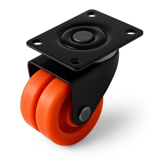 IMPEX Suraksha Double Wheel Caster – Revolving Type (Set of 4) - IMPEXMART