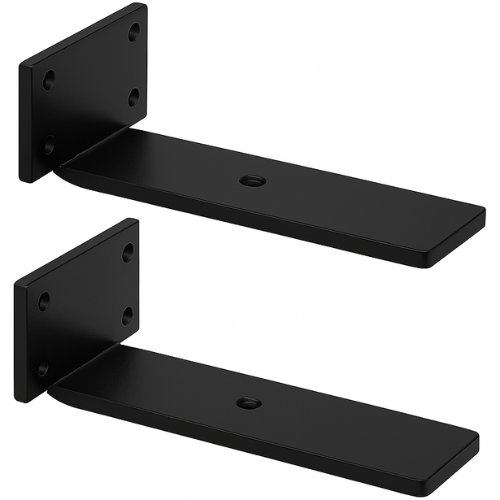 Arjun Impex Floating Shelf Bracket – Set of 2 L Brackets for Shelves & Wall Support 5 Inches Shelf Bracket  (Iron) - IMPEXMART