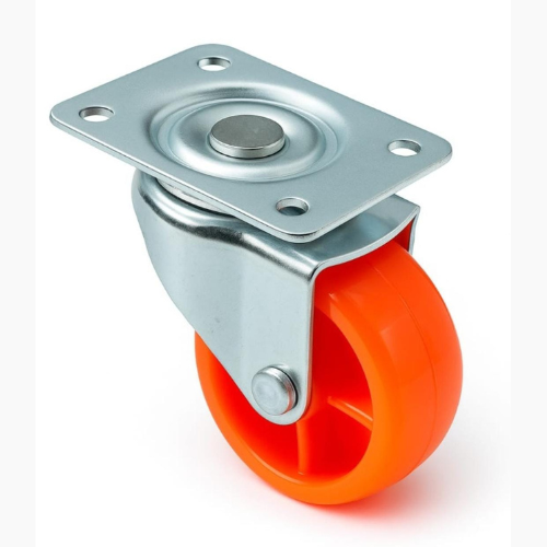 IMPEX Eco - Single Wheel Puff Caster Plate Type ( Set of 4 ) - IMPEXMART