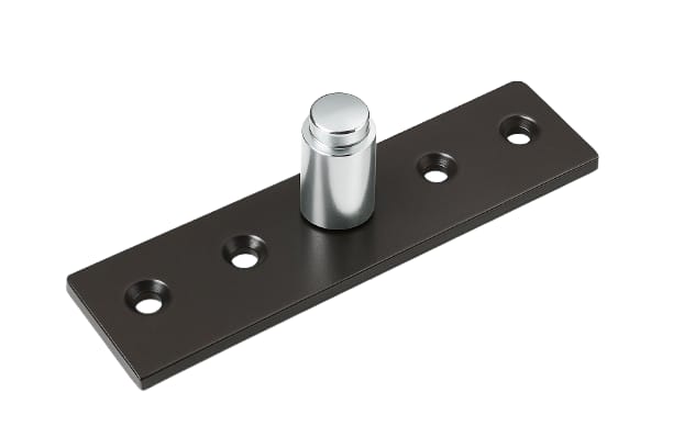 IMPEX Sliding Door Support Plate with Fixed Pin | Bottom Mount | Heavy Duty Metal - IMPEXMART