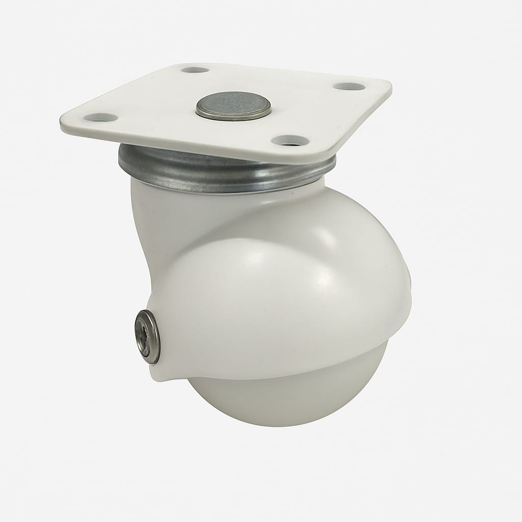 IMPEX  Star - Ball Caster Plate Type ( Revolving Caster - Set of 4) - IMPEXMART