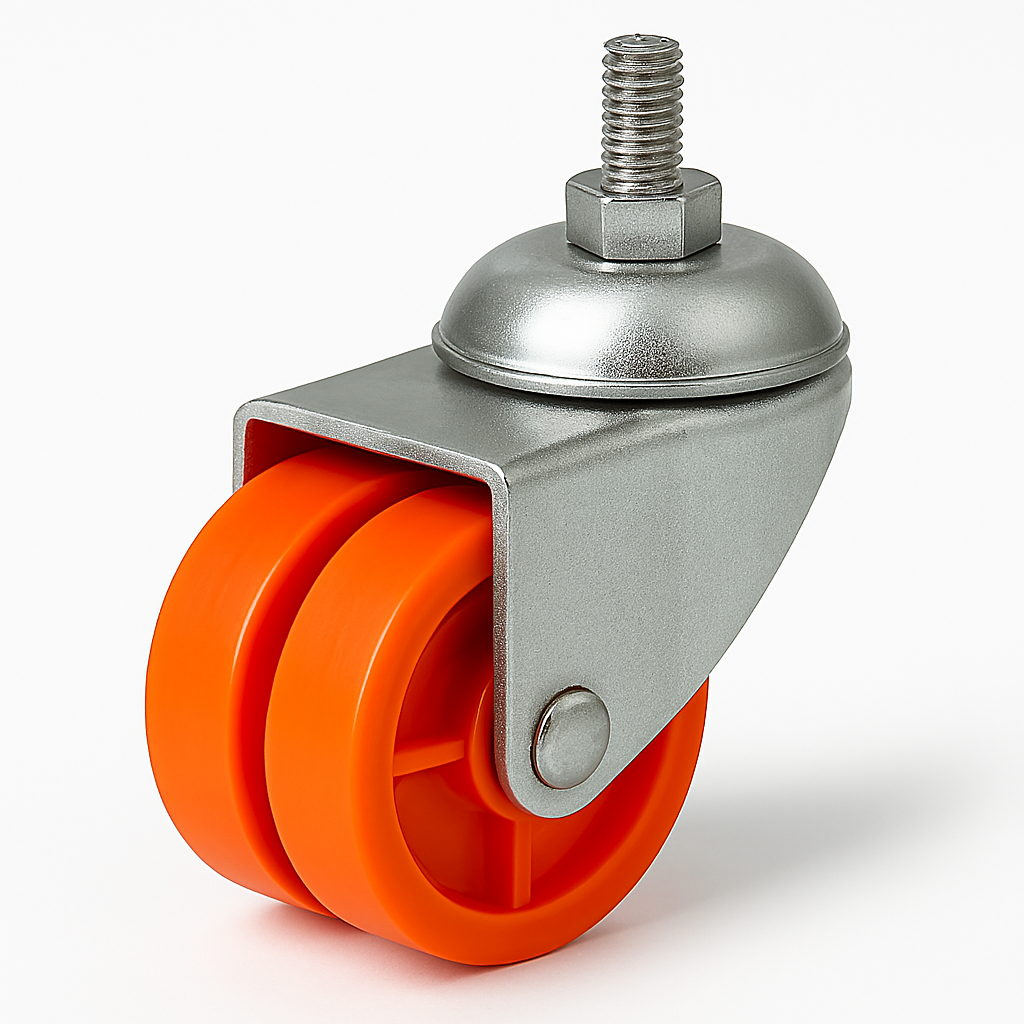 IMPEX Eco - Double Wheel Puff Caster Thread Type (Set of 4) - IMPEXMART