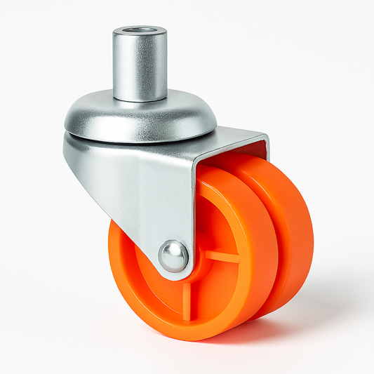 IMPEX Eco - Double Wheel Puff Caster Pillar Type (Set of 4) - IMPEXMART