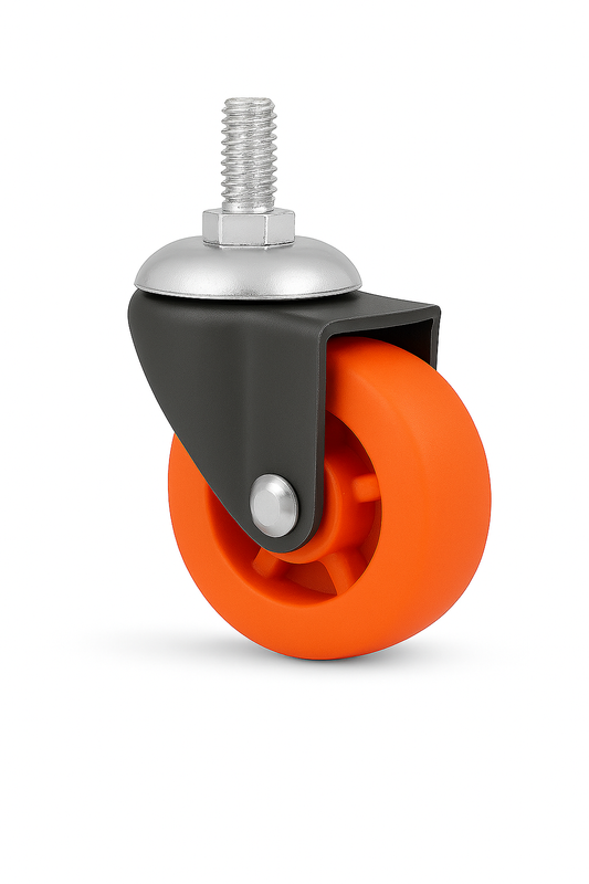 IMPEX Suraksha - Single Wheel Puff Caster Thread Type ( Set of 4 ) - IMPEXMART