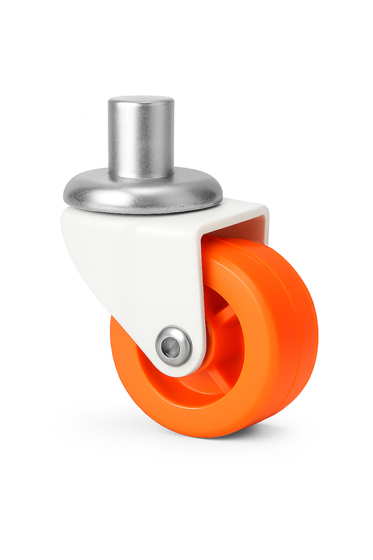 IMPEX Royal - Single Wheel Puff Caster Pillar Type ( Set of 4 ) - IMPEXMART