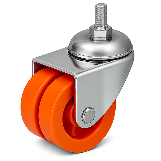 IMPEX Star - Double Wheel Puff Caster Thread Type ( Set of 4 ) - IMPEXMART