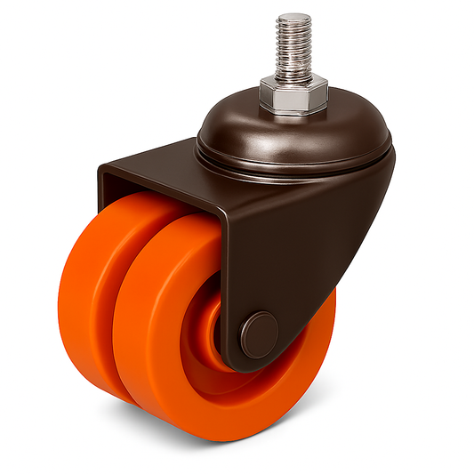 IMPEX Suraksha - Double Wheel Puff Caster Thread Type ( Set of 4 ) - IMPEXMART